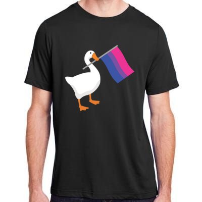 Bisexual Goose Game Lgbtq Bi Pride Parade Flag Untitled Honk Gift Adult ChromaSoft Performance T-Shirt