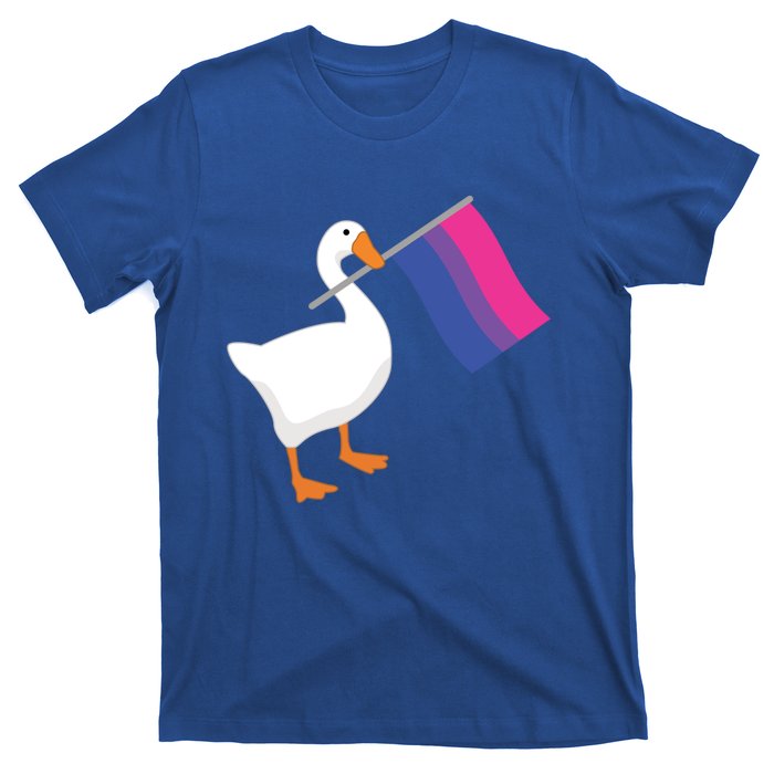 Bisexual Goose Game Lgbtq Bi Pride Parade Flag Untitled Honk Gift T-Shirt