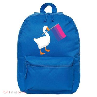 Bisexual Goose Game Lgbtq Bi Pride Parade Flag Untitled Honk Gift 16 in Basic Backpack