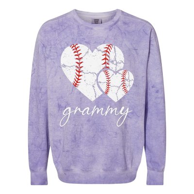 Baseball Grammy Gift Mother's Day for grammmy Colorblast Crewneck Sweatshirt