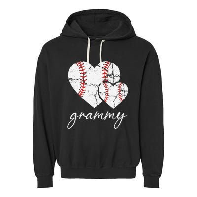 Baseball Grammy Gift Mother's Day for grammmy Garment-Dyed Fleece Hoodie