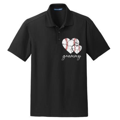 Baseball Grammy Gift Mother's Day for grammmy Dry Zone Grid Polo