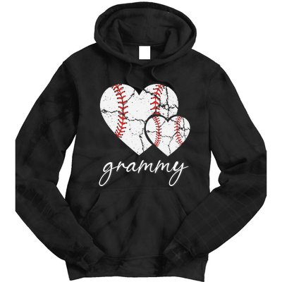 Baseball Grammy Gift Mother's Day for grammmy Tie Dye Hoodie