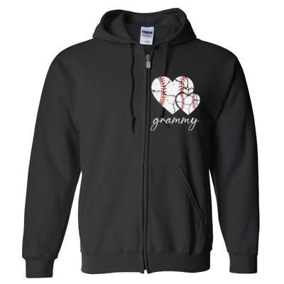 Baseball Grammy Gift Mother's Day for grammmy Full Zip Hoodie