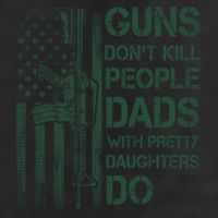 Best Gift Guns DonT Kill People Dads With Pretty Daughters 7 Panel Mesh Trucker Snapback Hat