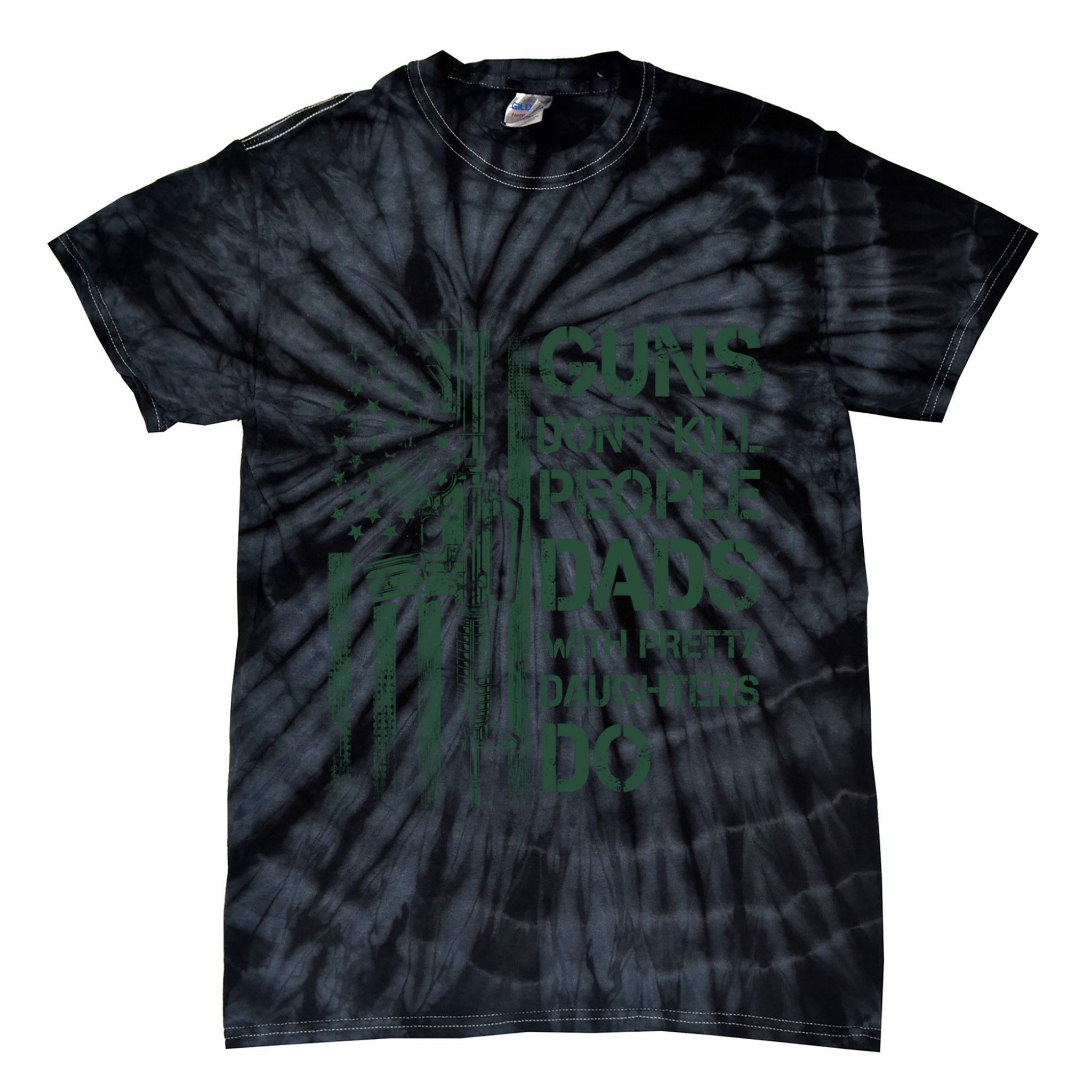 Best Gift Guns DonT Kill People Dads With Pretty Daughters Tie-Dye T-Shirt