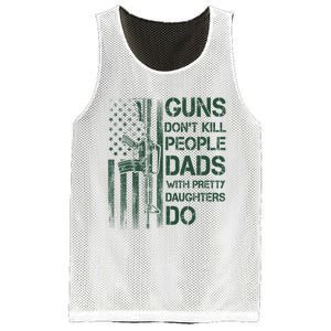 Best Gift Guns DonT Kill People Dads With Pretty Daughters Mesh Reversible Basketball Jersey Tank