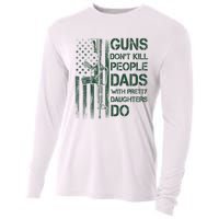 Best Gift Guns DonT Kill People Dads With Pretty Daughters Cooling Performance Long Sleeve Crew