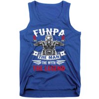 Biker Grandpa Gift Funpa The The Myth The Legend Motorcycle Gift Tank Top