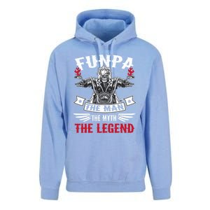 Biker Grandpa Gift Funpa The The Myth The Legend Motorcycle Gift Unisex Surf Hoodie