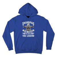 Biker Grandpa Gift Grandpap The Myth The Legend Motorcycle Funny Gift Hoodie