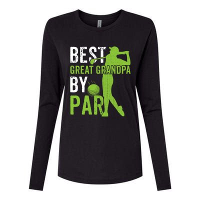 Best Great Grandpa By Par FatherS Day Golfing Funny Gift Womens Cotton Relaxed Long Sleeve T-Shirt