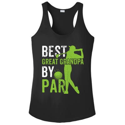 Best Great Grandpa By Par FatherS Day Golfing Funny Gift Ladies PosiCharge Competitor Racerback Tank