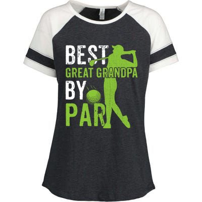 Best Great Grandpa By Par FatherS Day Golfing Funny Gift Enza Ladies Jersey Colorblock Tee