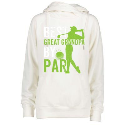 Best Great Grandpa By Par FatherS Day Golfing Funny Gift Womens Funnel Neck Pullover Hood