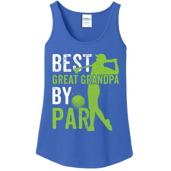 Best Great Grandpa By Par FatherS Day Golfing Funny Gift Ladies Essential Tank