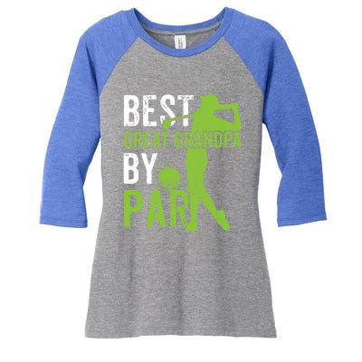 Best Great Grandpa By Par FatherS Day Golfing Funny Gift Women's Tri-Blend 3/4-Sleeve Raglan Shirt