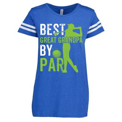 Best Great Grandpa By Par FatherS Day Golfing Funny Gift Enza Ladies Jersey Football T-Shirt