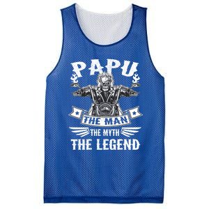 Biker Grandpa Great Gift Papu The Myth The Legend Motorcycle Gift Mesh Reversible Basketball Jersey Tank