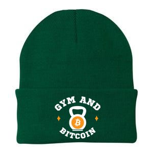 Bitcoin Gym Gym & Bitcoin Fun Crypto Gymwear Bodybuilding Knit Cap Winter Beanie