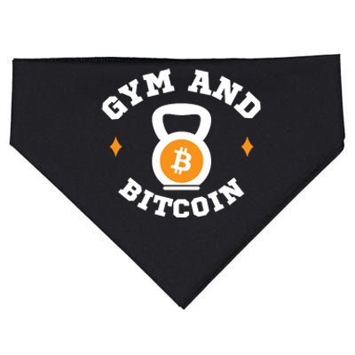 Bitcoin Gym Gym & Bitcoin Fun Crypto Gymwear Bodybuilding USA-Made Doggie Bandana