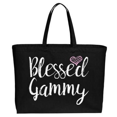 Blessed Gammy Grandma Gifts Cotton Canvas Jumbo Tote