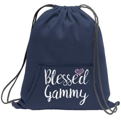 Blessed Gammy Grandma Gifts Sweatshirt Cinch Pack Bag