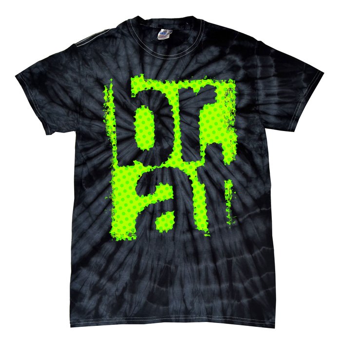 Brat Green Grunge Distressed Oversized Brat Oversized Tie-Dye T-Shirt