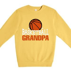 Basketball Grandpa Gift For Basketball Fan Sport Team Premium Crewneck Sweatshirt