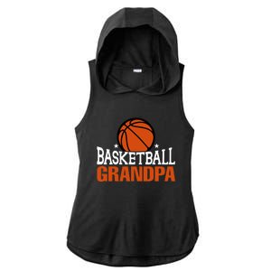 Basketball Grandpa Gift For Basketball Fan Sport Team Ladies PosiCharge Tri-Blend Wicking Draft Hoodie Tank