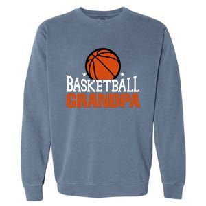 Basketball Grandpa Gift For Basketball Fan Sport Team Garment-Dyed Sweatshirt