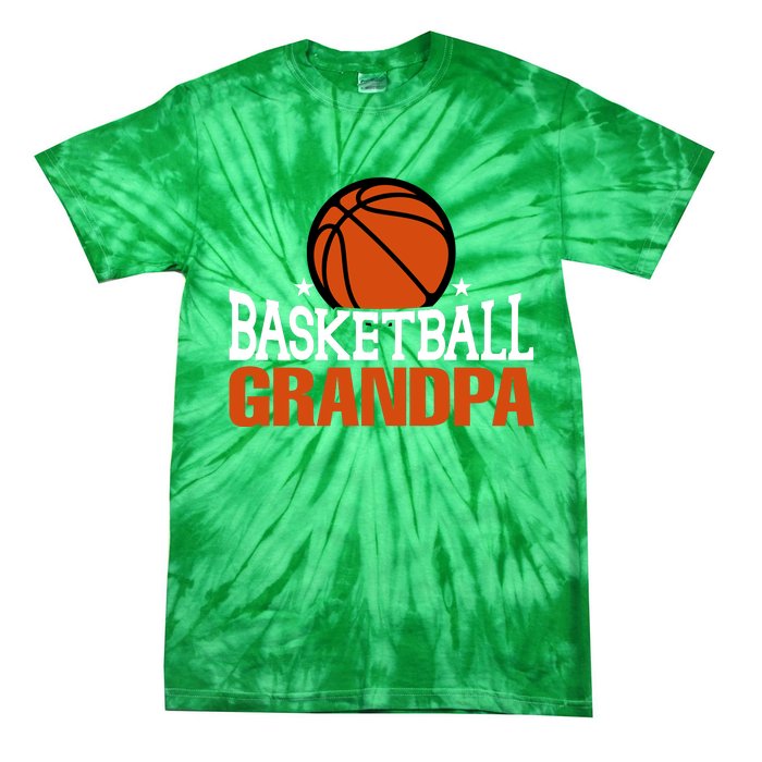 Basketball Grandpa Gift For Basketball Fan Sport Team Tie-Dye T-Shirt