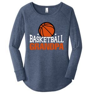 Basketball Grandpa Gift For Basketball Fan Sport Team Women's Perfect Tri Tunic Long Sleeve Shirt