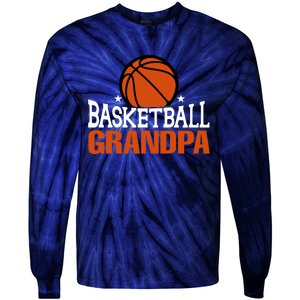 Basketball Grandpa Gift For Basketball Fan Sport Team Tie-Dye Long Sleeve Shirt