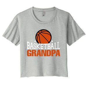 Basketball Grandpa Gift For Basketball Fan Sport Team Women's Crop Top Tee