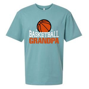 Basketball Grandpa Gift For Basketball Fan Sport Team Sueded Cloud Jersey T-Shirt