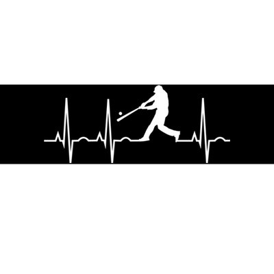 Baseball Great Gift Men Gift Baseball Player Heartbeat Gift Bumper Sticker