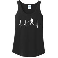 Baseball Great Gift Men Gift Baseball Player Heartbeat Gift Ladies Essential Tank