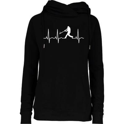 Baseball Great Gift Men Gift Baseball Player Heartbeat Gift Womens Funnel Neck Pullover Hood