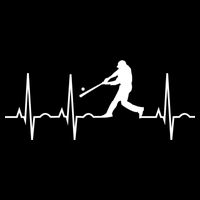 Baseball Great Gift Men Gift Baseball Player Heartbeat Gift 16 in Basic Backpack