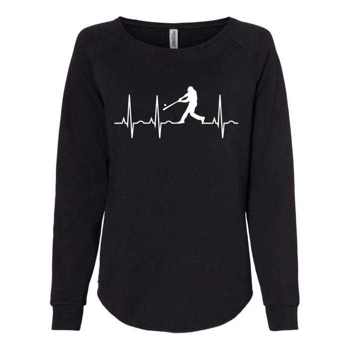 Baseball Great Gift Men Gift Baseball Player Heartbeat Gift Womens California Wash Sweatshirt