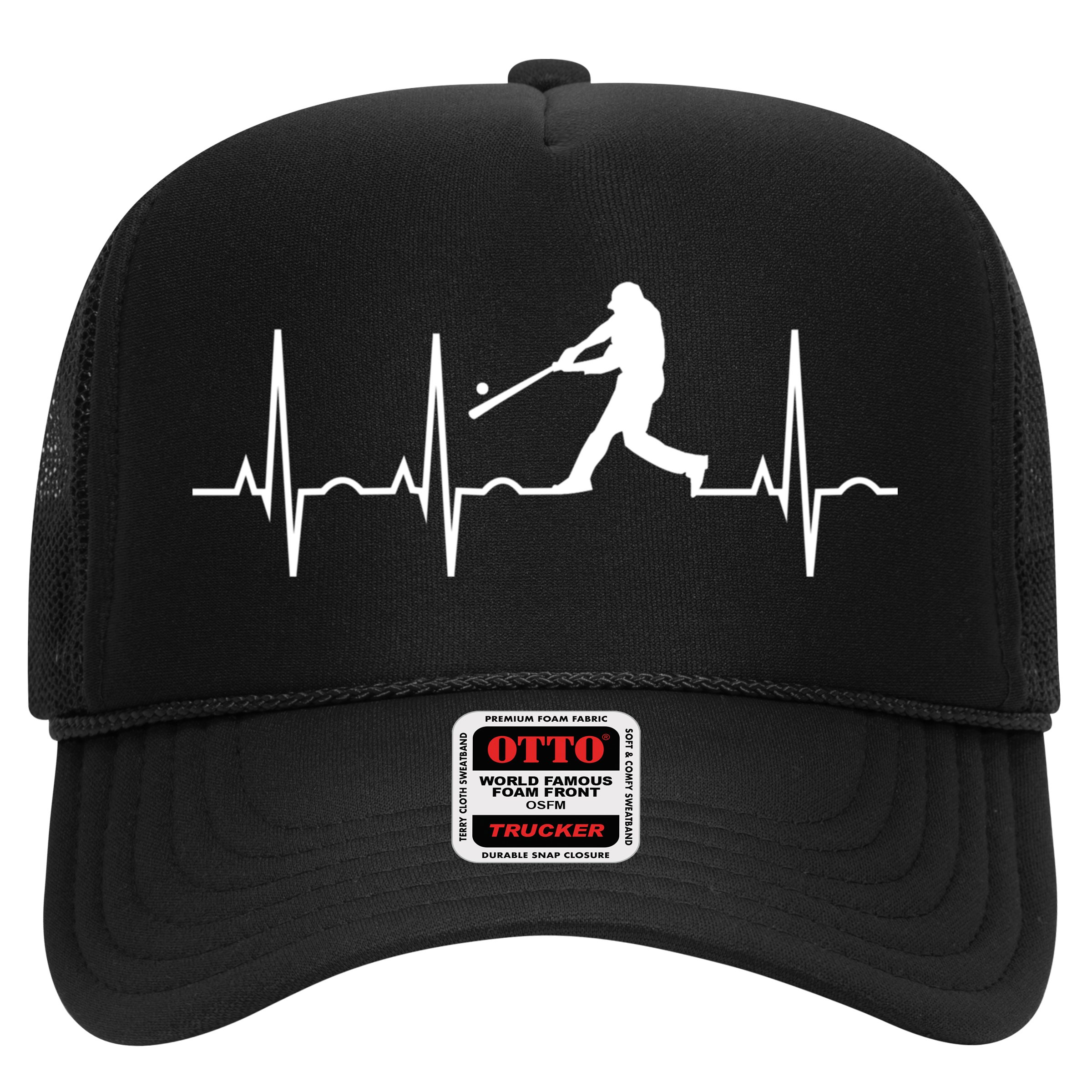 Baseball Great Gift Men Gift Baseball Player Heartbeat Gift Hat