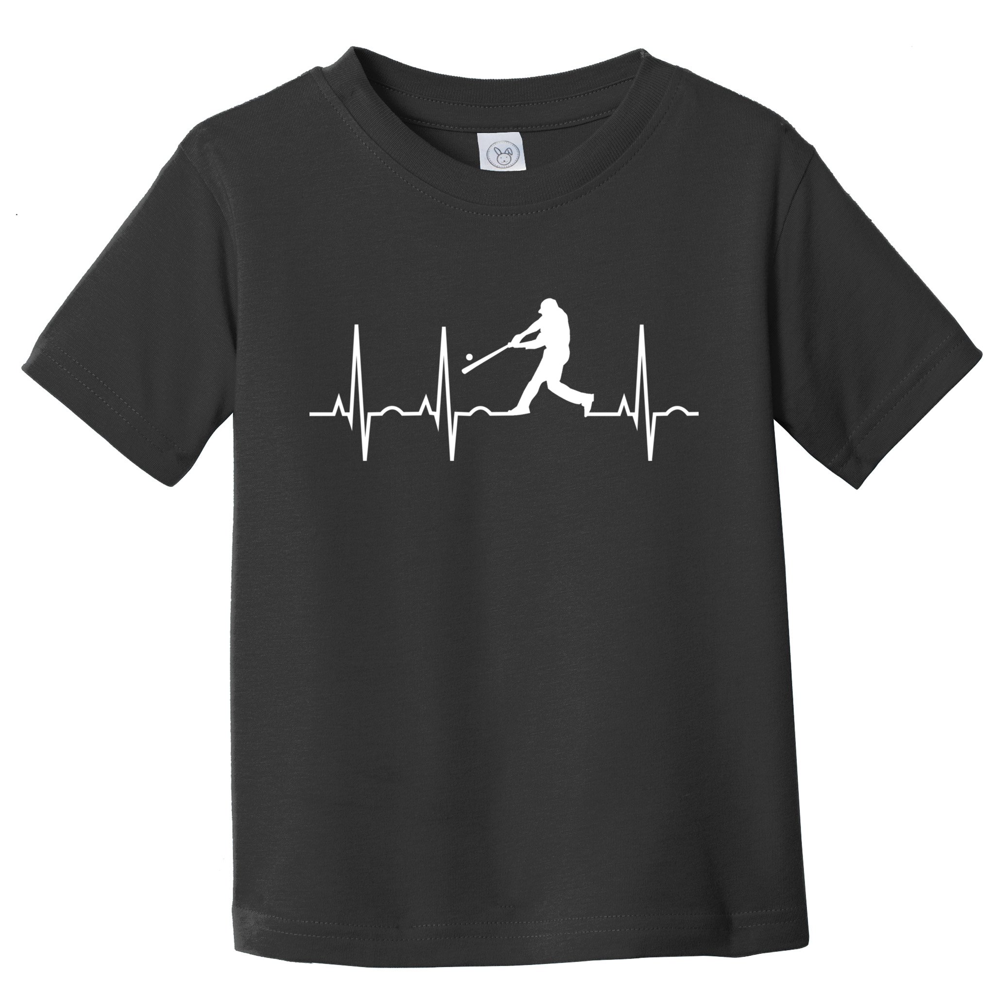 Baseball Great Gift Men Gift Baseball Player Heartbeat Gift Toddler T-Shirt