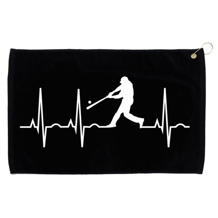 Baseball Great Gift Men Gift Baseball Player Heartbeat Gift Grommeted Golf Towel