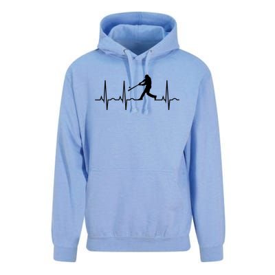 Baseball Great Gift Men Gift Baseball Player Heartbeat Gift Unisex Surf Hoodie