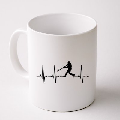 Baseball Great Gift Men Gift Baseball Player Heartbeat Gift Coffee Mug