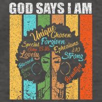 Black Girl God Says I Am Black Melanin Junenth Vector Backpack
