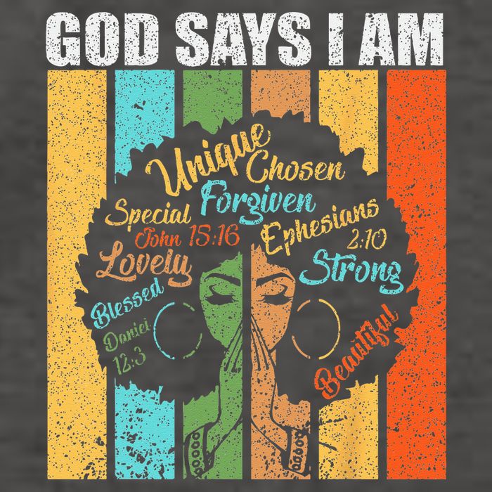 Black Girl God Says I Am Black Melanin Junenth Vector Backpack