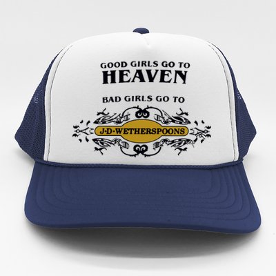 Bad Girl Go To Spoons Trucker Hat