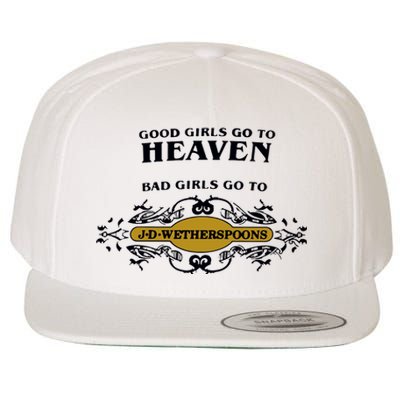 Bad Girl Go To Spoons Wool Snapback Cap